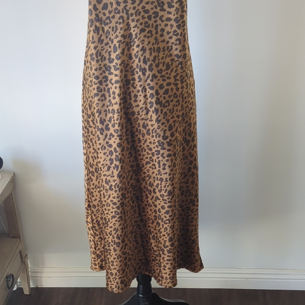 a new day Animal Leopard Print Slip Dress Medium - Picture 5 of 10